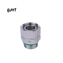 EMT 2BC-WD  SS straight male connector ferrule fittings BSP thread with captive seal